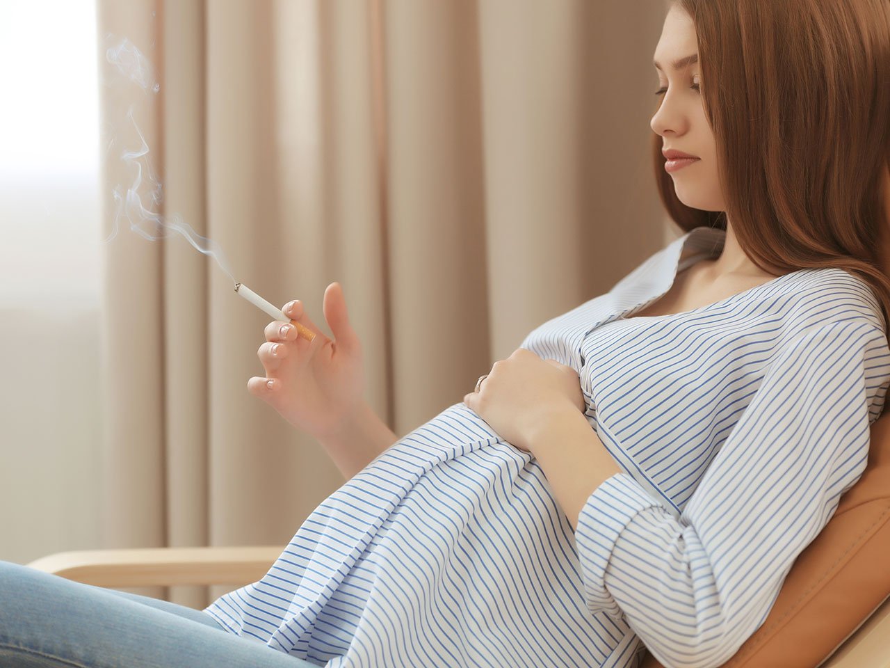 smoking while being pregnant